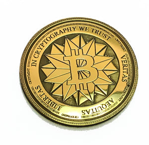Laser Engraved Silver Physical Bitcoin Wallet